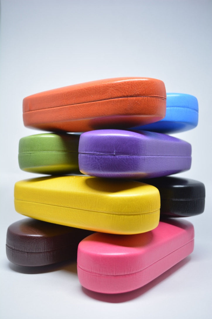 Etui na okulary Twarde etui na okulary Skórzane etui na okulary przeciwsłoneczne Włoskie czarne skórzane etui na okulary Prezent dla niego Prezent dla niej Wyprodukowano we Włoszech