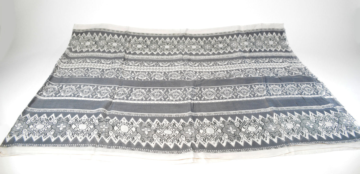 Szalik z wiskozy Bambu' Szalik z nadrukiem ręcznym Szalik farbowany ręcznie Szalik podłużny Uniwersalny szalik Szalik unisex Szalik męski Prezent dla niej Prezent dla niego Sciarpa