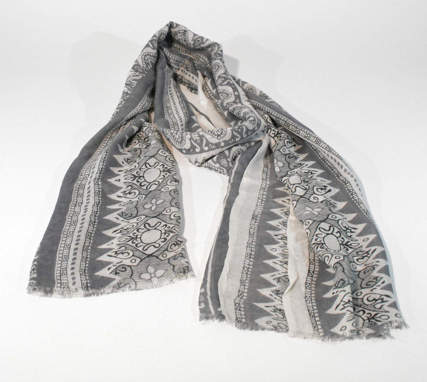 Szalik z wiskozy Bambu' Szalik z nadrukiem ręcznym Szalik farbowany ręcznie Szalik podłużny Uniwersalny szalik Szalik unisex Szalik męski Prezent dla niej Prezent dla niego Sciarpa