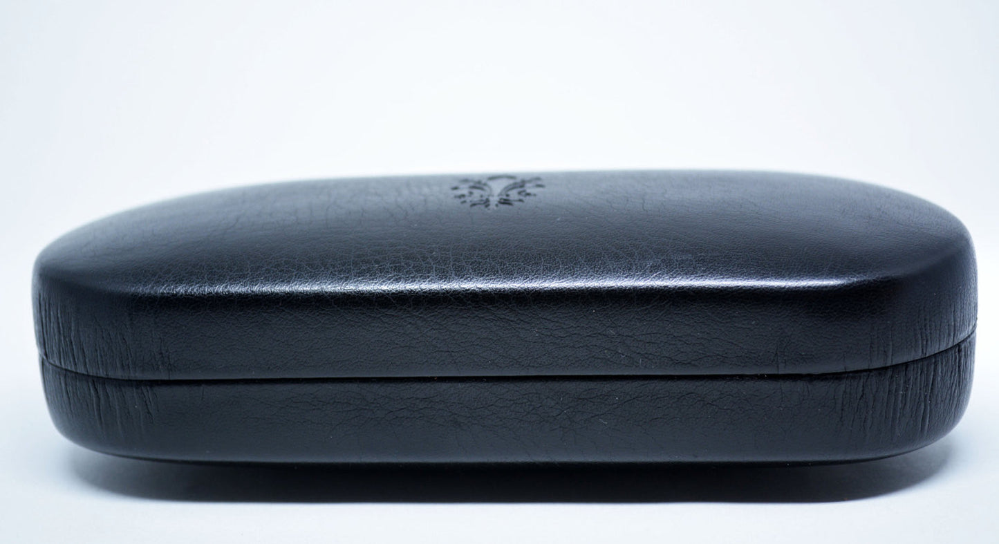 Etui na okulary Twarde etui na okulary Skórzane etui na okulary przeciwsłoneczne Włoskie czarne skórzane etui na okulary Prezent dla niego Prezent dla niej Wyprodukowano we Włoszech